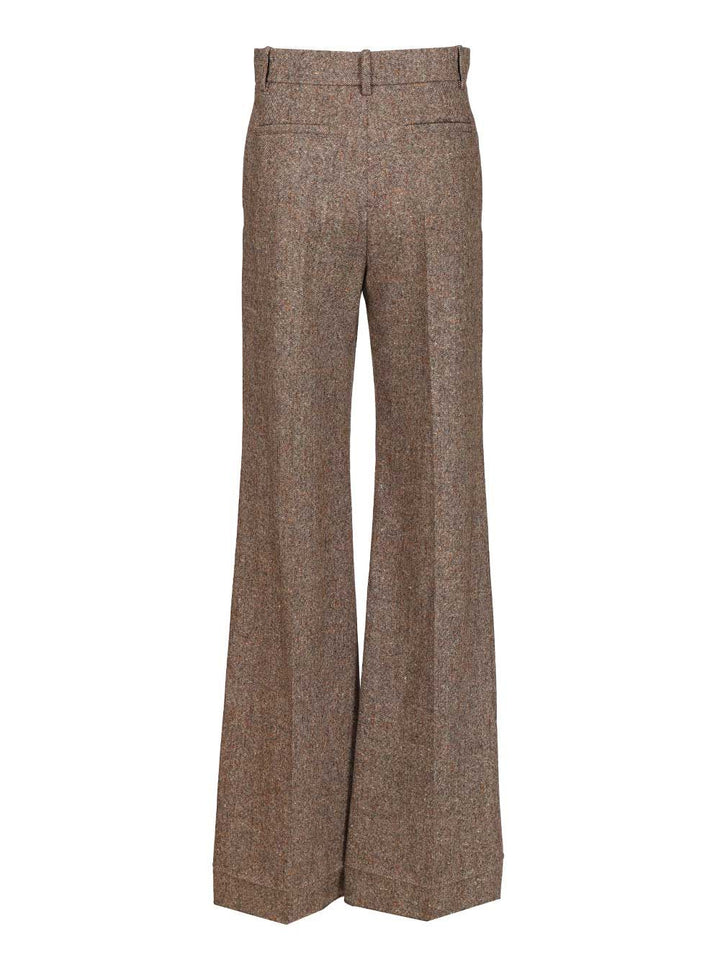 Valentino Garavani Natté Trousers Jeans - Brown | a0ef5f853e42053d07796b7329d28d3ac653e3d6