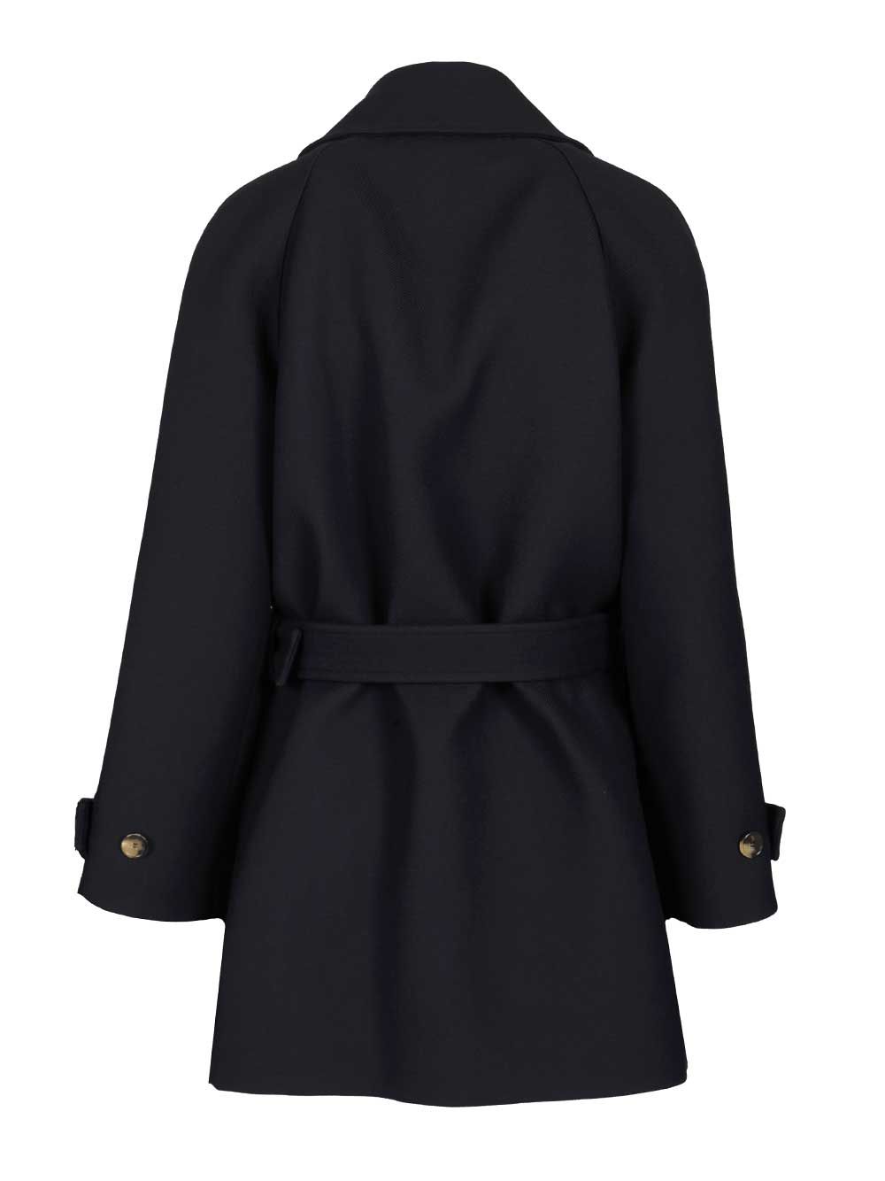 Loewe Double-Breasted Coat Coats - Blue | f554ea156bb6fb13216b28bba4bbb6a29e89f43f