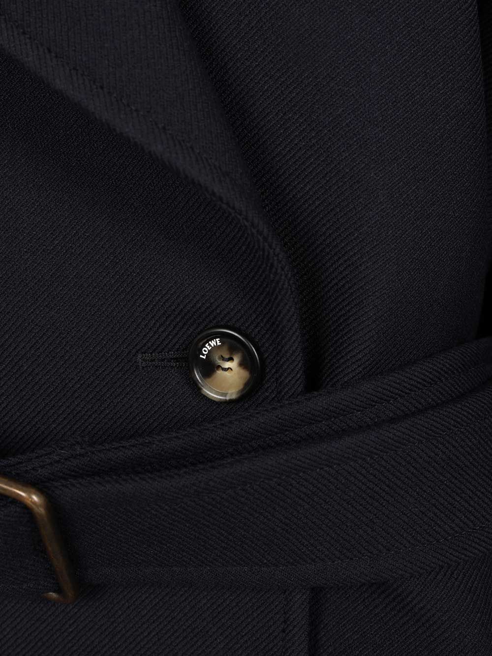 Loewe Double-Breasted Coat Coats - Blue | 83c85065dc8d33512e40bce2e1a45c169a90f153