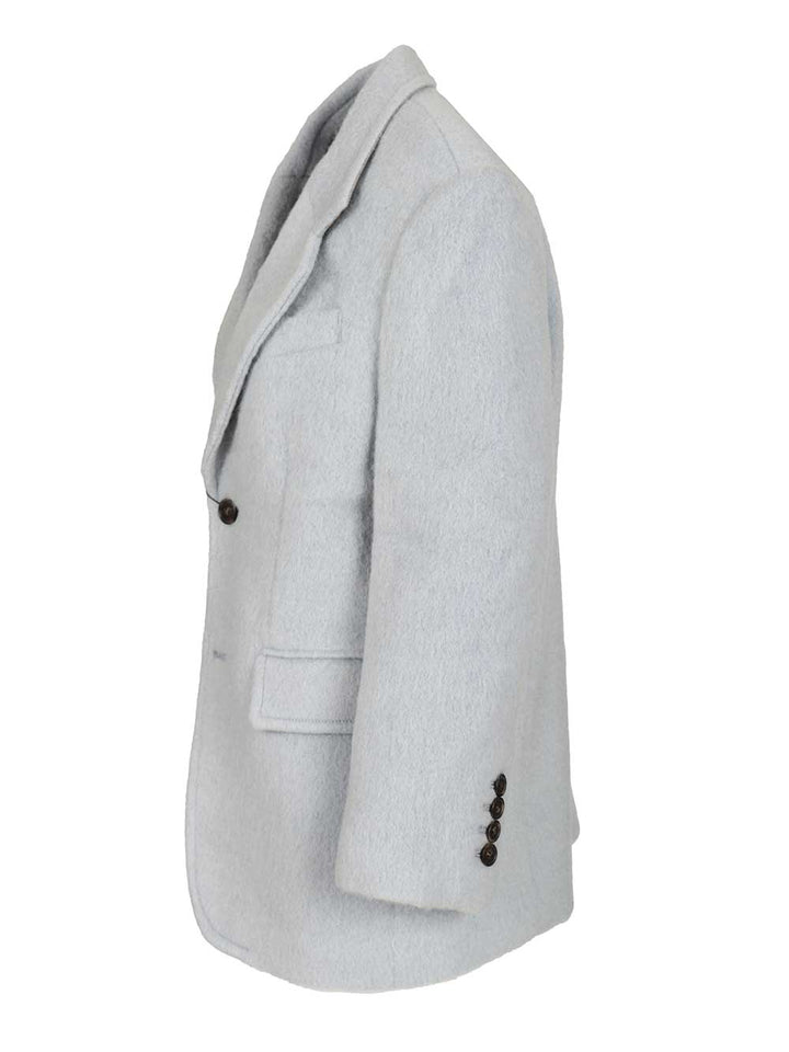 Dunst Wool And Alpaca Blend Blazer Jackets - Light blue | 58c4217171b35c867e15a32b34a96b4bebf842c1