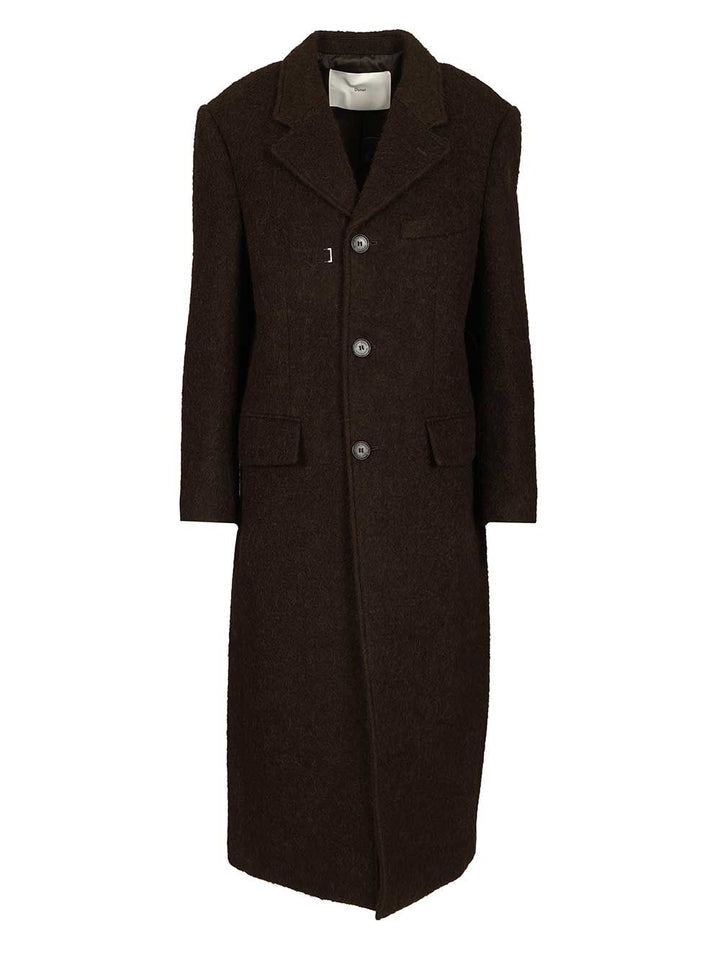 Dunst Structured Coat Coats - Brown | c5a0da304bc0835309319ad6929502a54d61f474