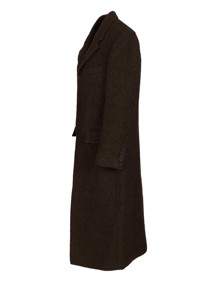 Dunst Structured Coat Coats - Brown | 370f202ec1b26889c9f9170c09bd64c0d82425ba