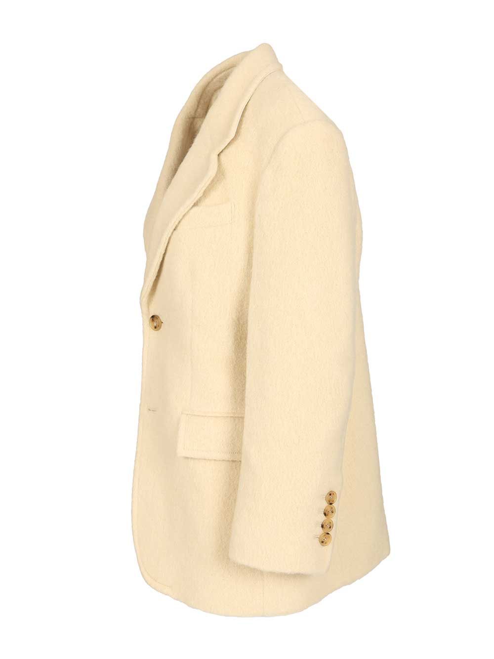 Dunst Wool And Alpaca Blend Blazer Jackets - White | e92d7b205b63c228ca3eaeb103bb1bc4e5445396