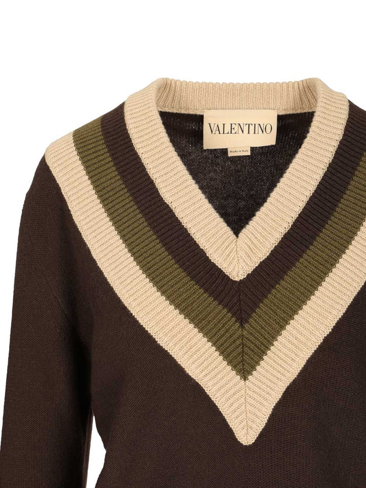 Valentino Garavani Wool And Cashmere Sweater Knitwear - Brown | a1c0e333258cabdf780819d1eb38d0af4b414cd9