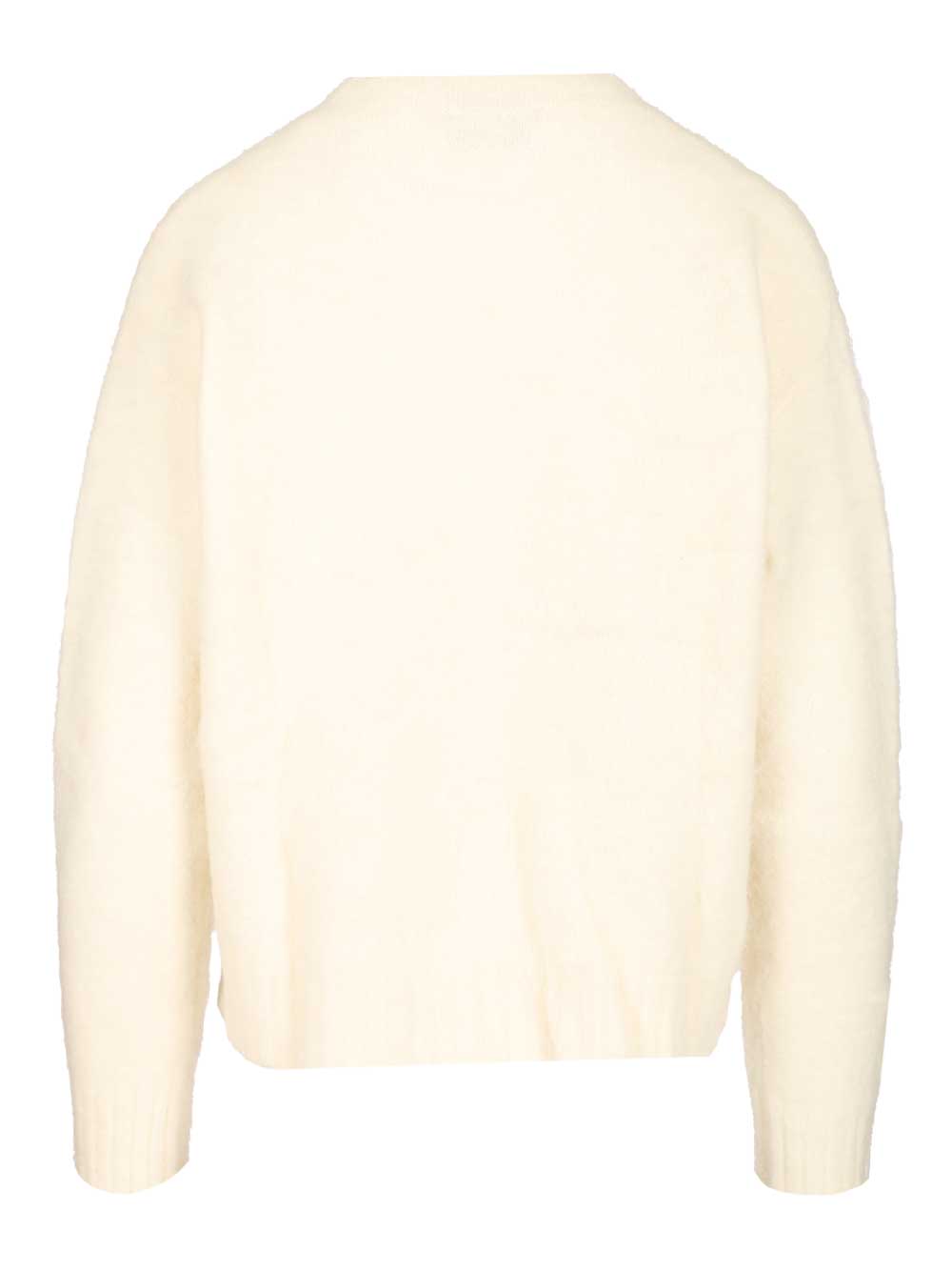 Amish Crewneck Sweater Knitwear - White | bd8757a58b8fb8877f7e152dc1ada21e1bcaf58e