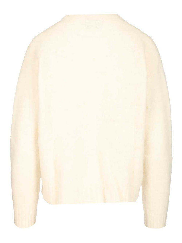 Amish Crewneck Sweater Knitwear - White | bd8757a58b8fb8877f7e152dc1ada21e1bcaf58e