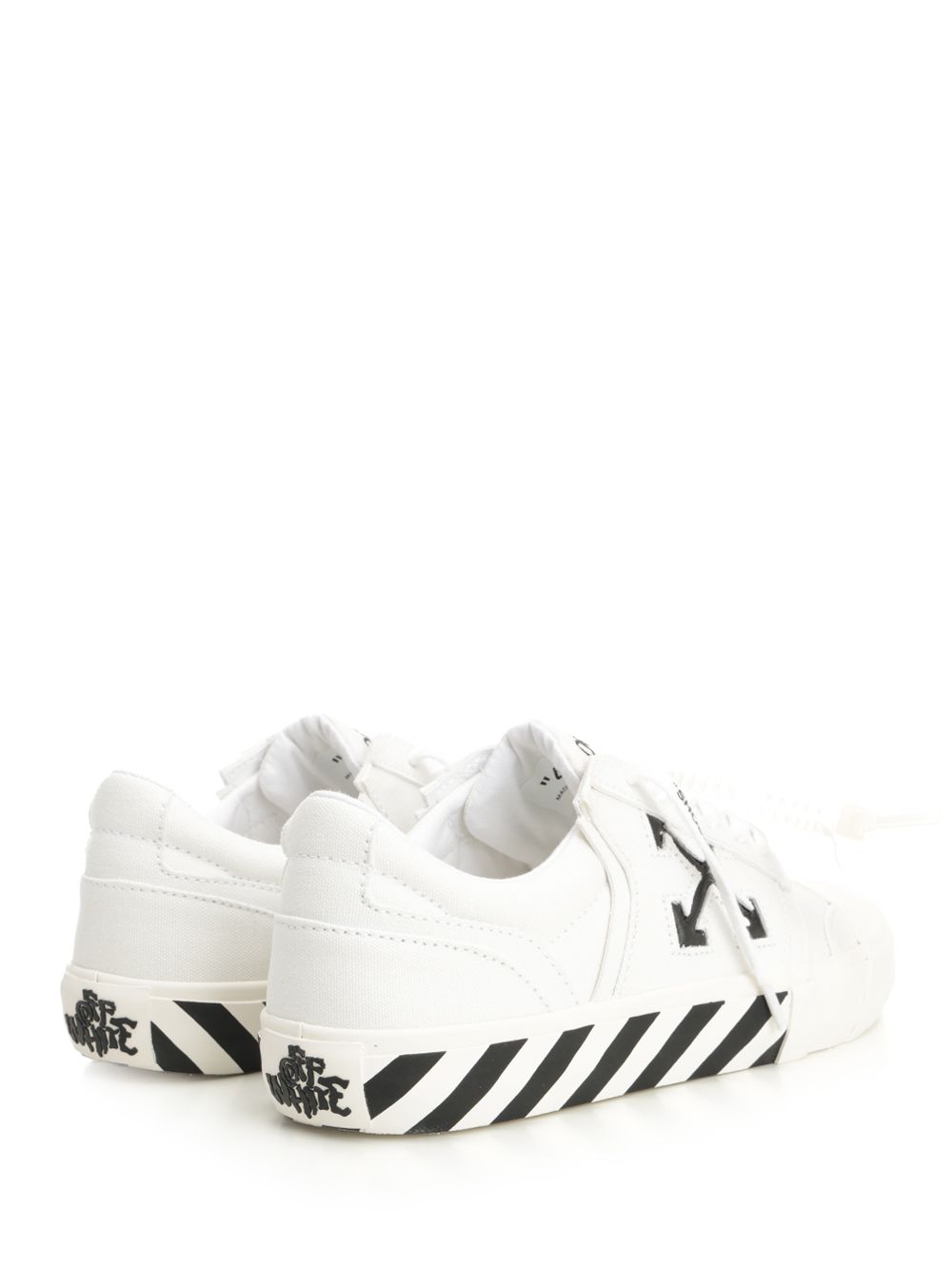 Off-White With Laces And Logo Sneakers - White | fc4a9d37ffdaf4a5f59faf1204eb28b2e5c0d55e
