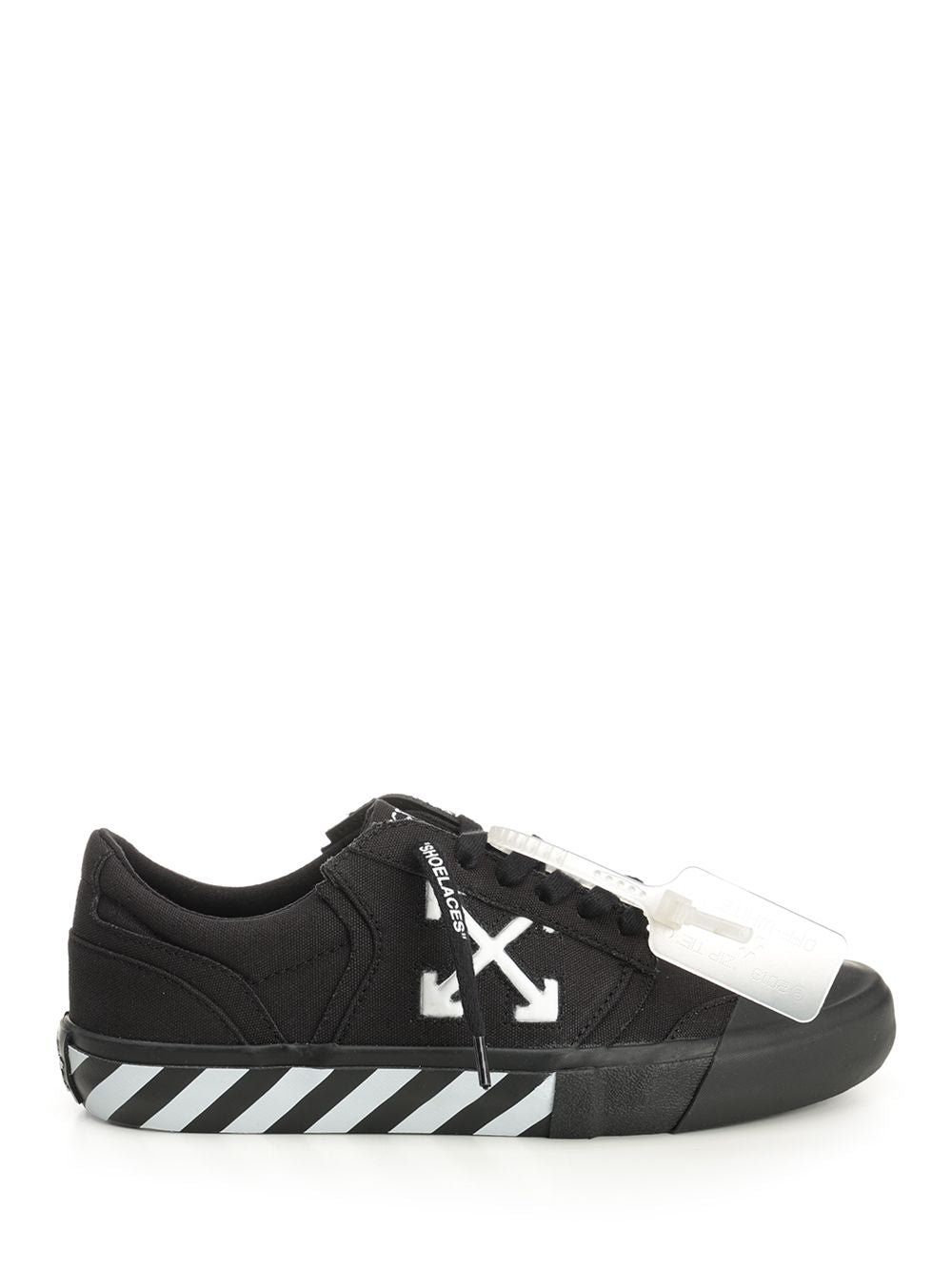 Off-White With Laces And Logo Sneakers - Black | c998796d7d33e3e49276544427297e3b5c72beb4