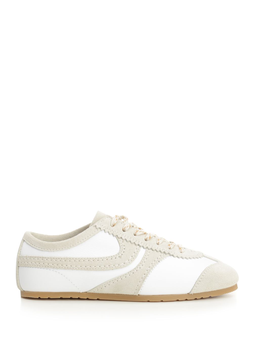Dries Van Noten Leather And Suede Sneakers - White | afab910a27c17877d0fcf9e678525afc5eef954d