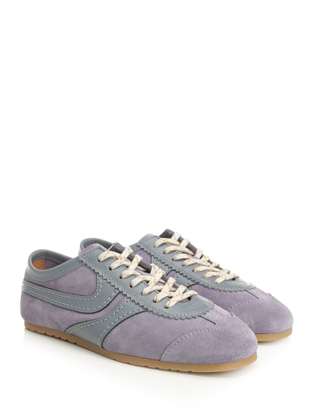 Dries Van Noten Suede Sneaker Sneakers - Violet | e1a74804c7c176ce1d33ab4a8bb7bc3f0010c773