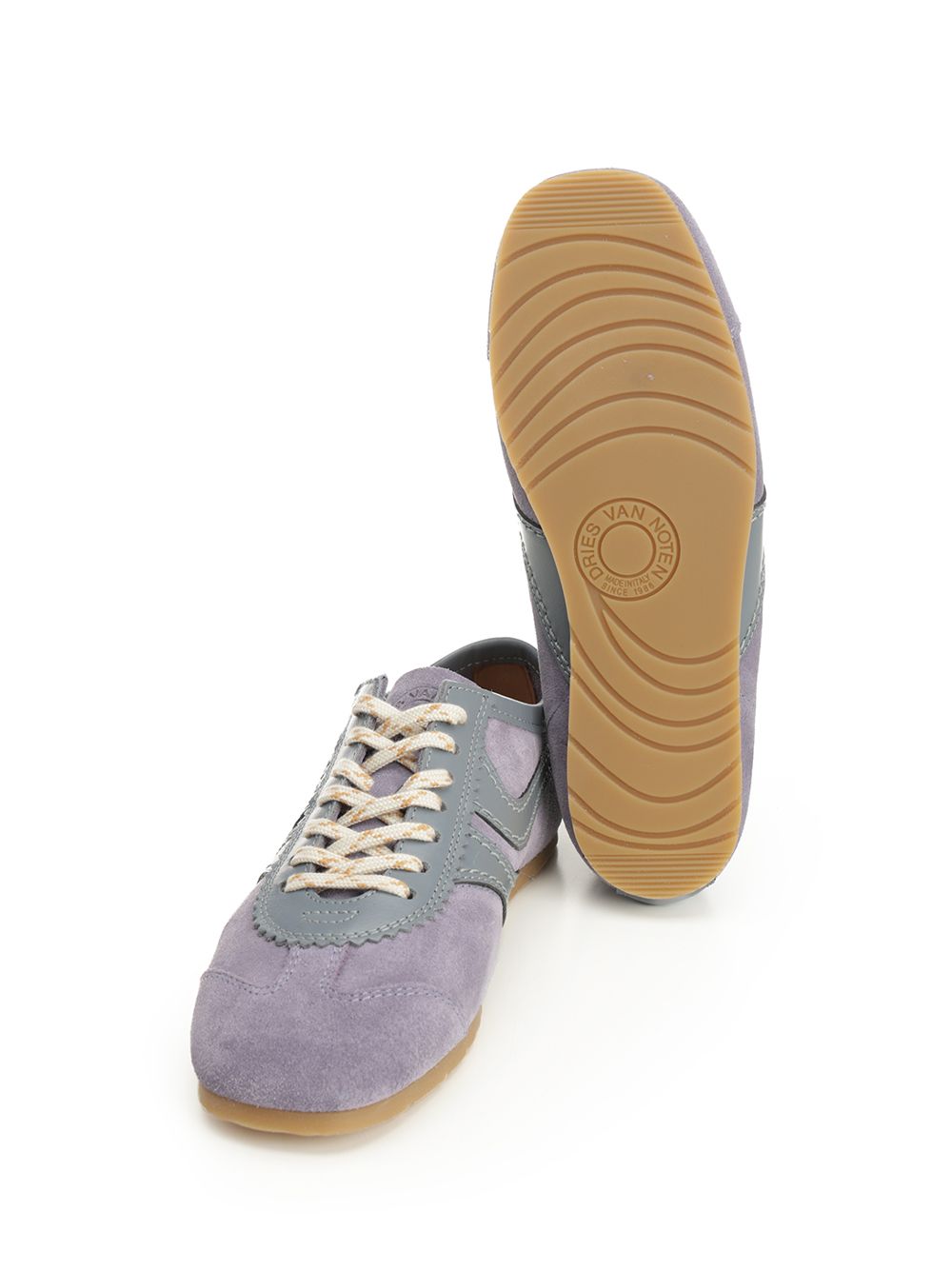 Dries Van Noten Suede Sneaker Sneakers - Violet | e1e98c16f16ee3b5550d8af9b1ec64ce11843aea