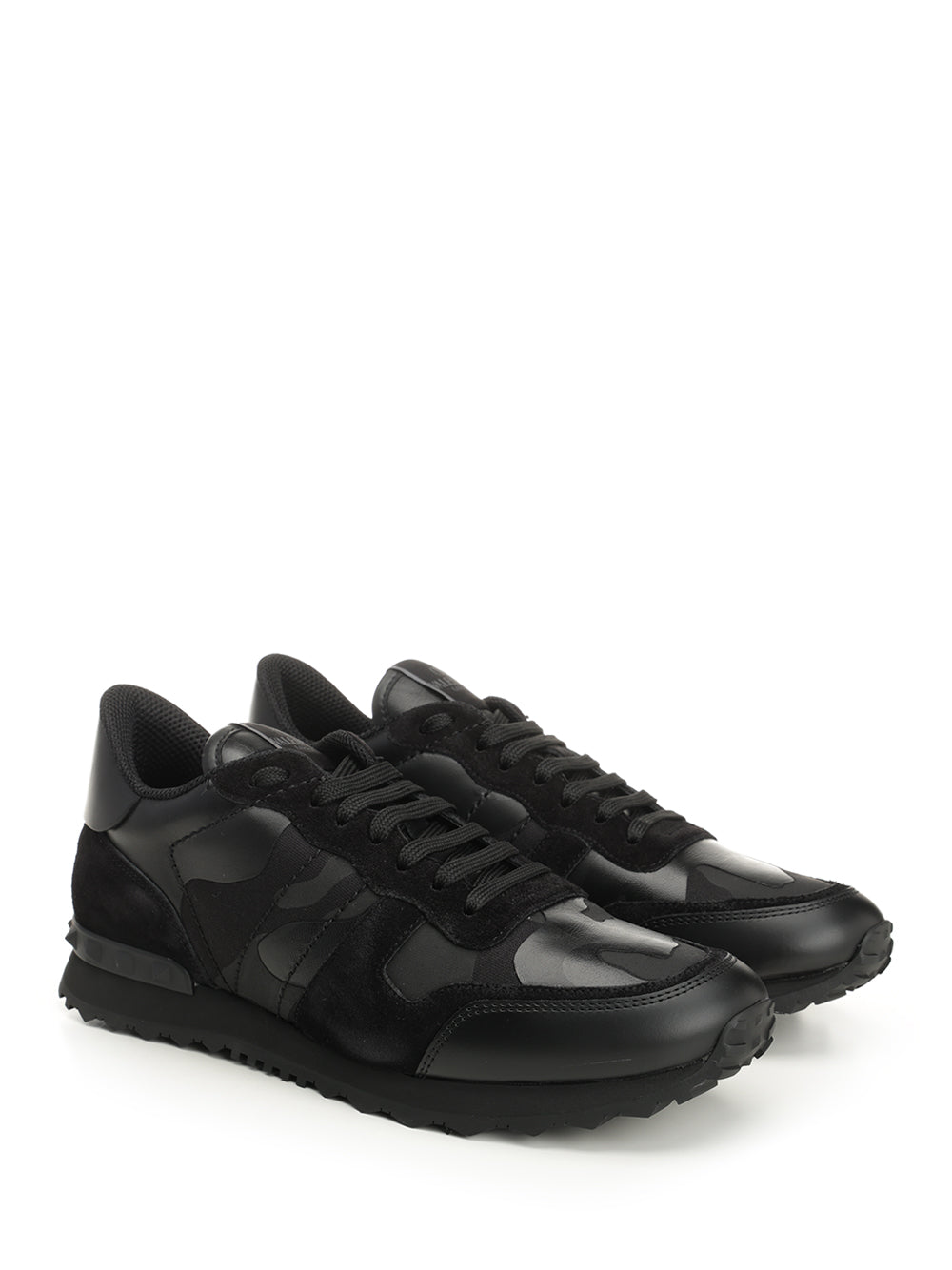 Valentino Garavani Black Camouflage Rockrunner Sneakers - Black | d8d5a8fdcbe8ed358396dc92fe709a718550405c
