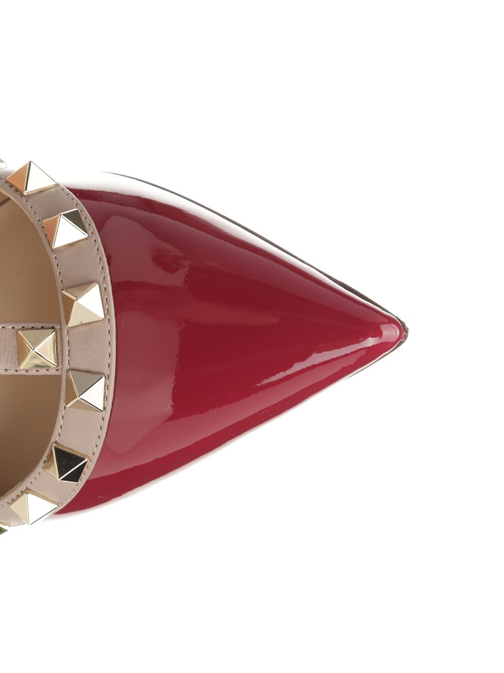 Valentino Garavani Rockstud Patent Pumps - Red | 7c443bba4f2328578fb4726a7c4aa1d402ba33e1