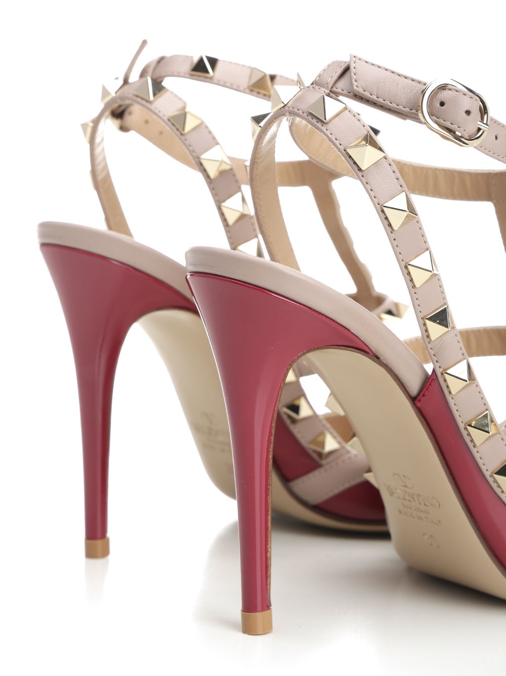 Valentino Garavani Rockstud Patent Pumps - Red | 20864aab8b82b227f2c85799ba4fcd1a0e85336a