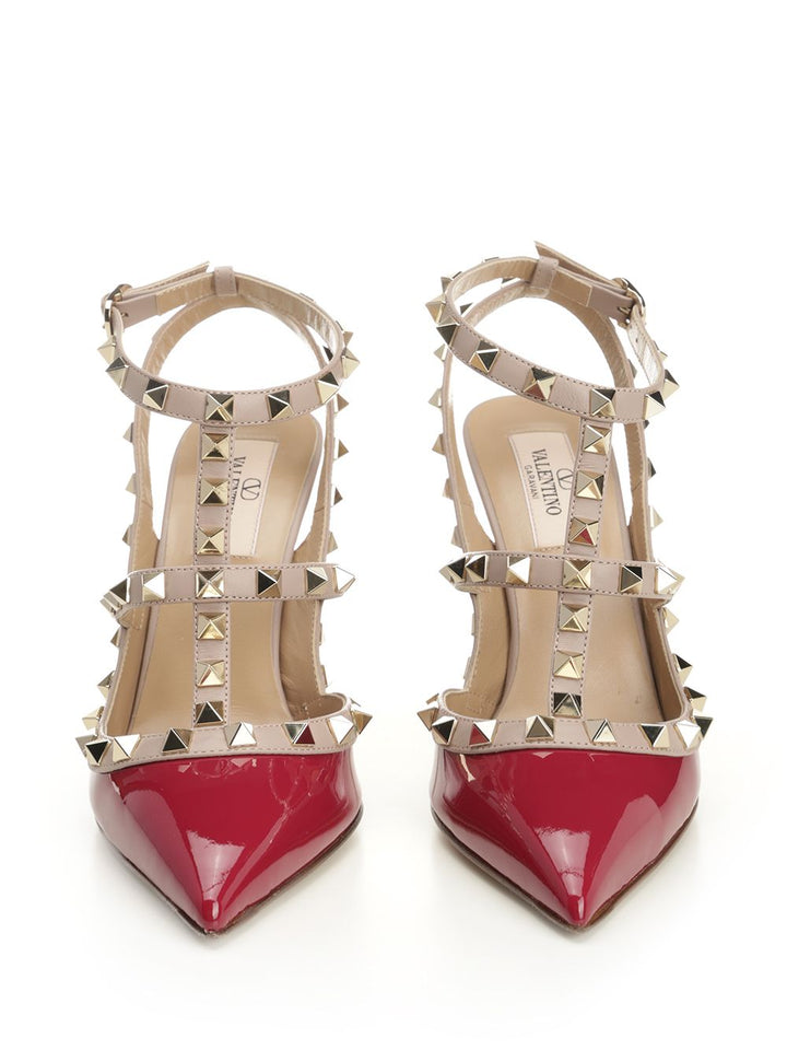Valentino Garavani Rockstud Patent Pumps - Red | 80d498b2ce6c2c18680c64013fe3fc3463188e84