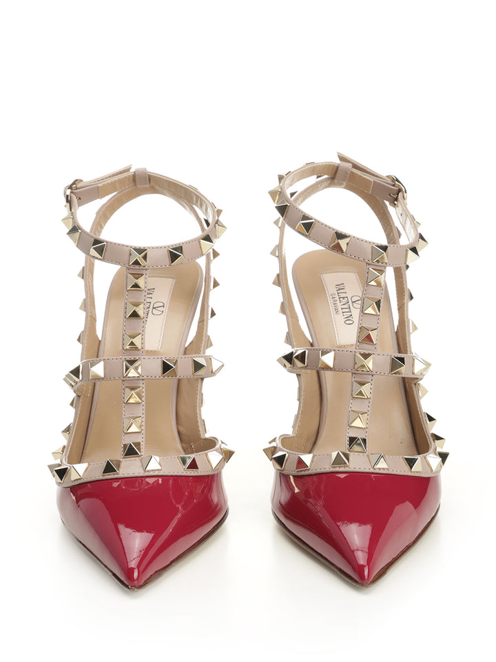 Valentino Garavani Rockstud Patent Pumps - Red | bfc999c1804f3c66b495b7687a4a955ca89c92bc