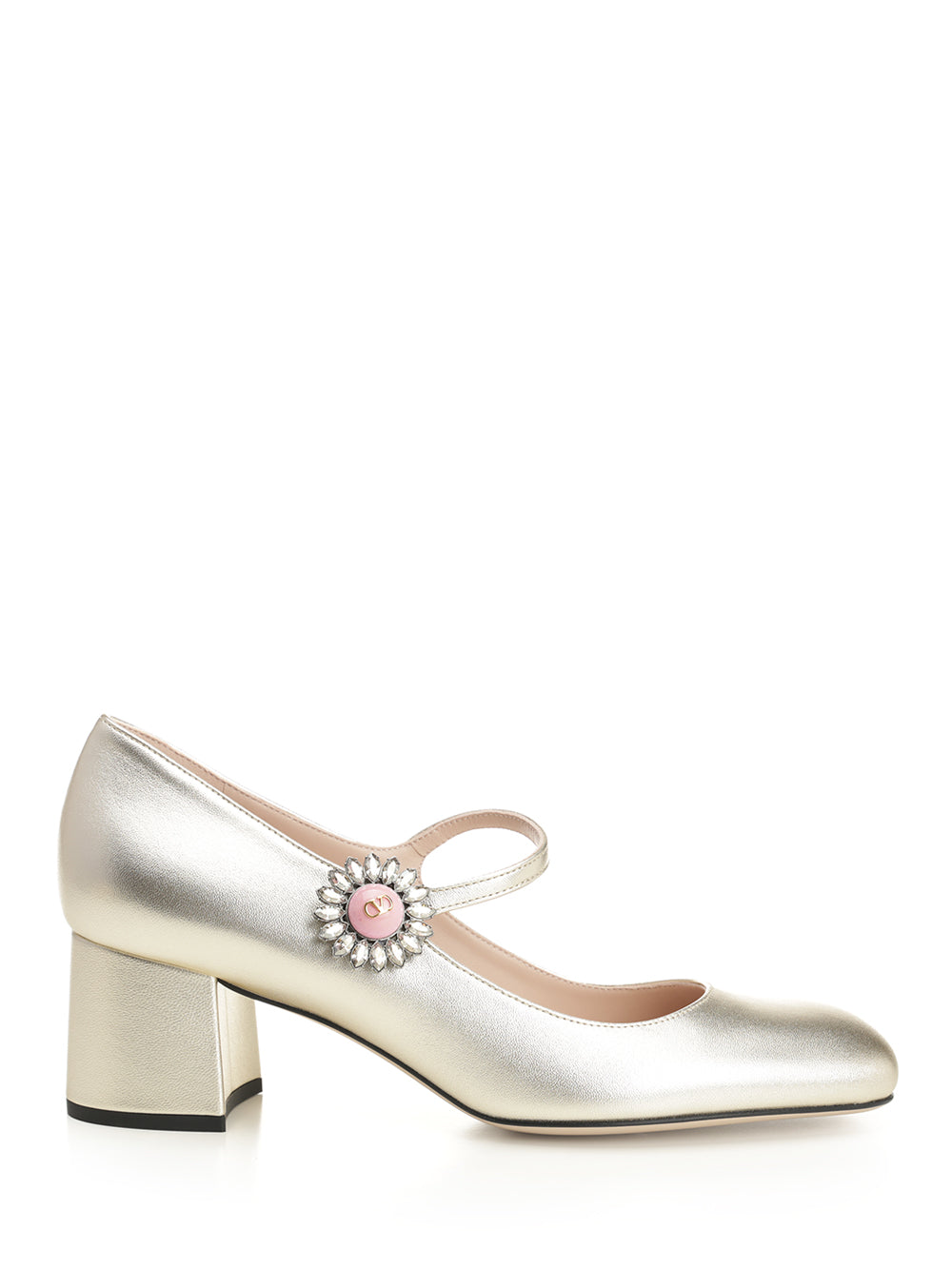 Valentino Garavani Mary Jane In Silver-Plated Nappa Leather Pumps - Silver | d29c0961aacdd81ba54ce80ce8ec27d01a32a389