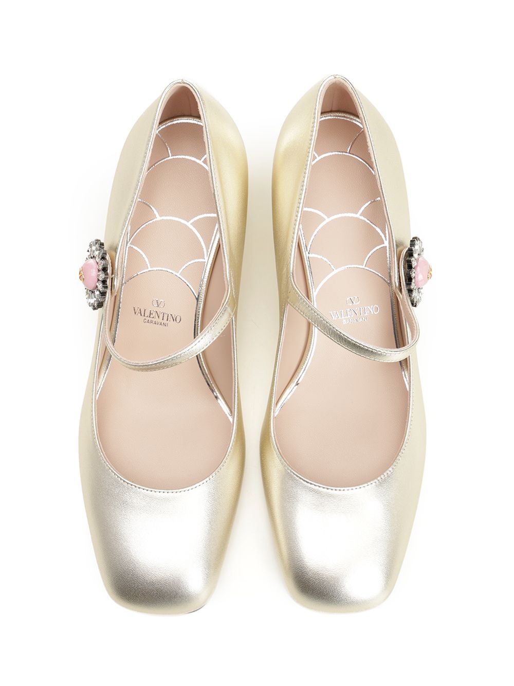 Valentino Garavani Mary Jane In Silver-Plated Nappa Leather Pumps - Silver | b63f4d4936cfd658d72ff0b4eb2b769902649abb