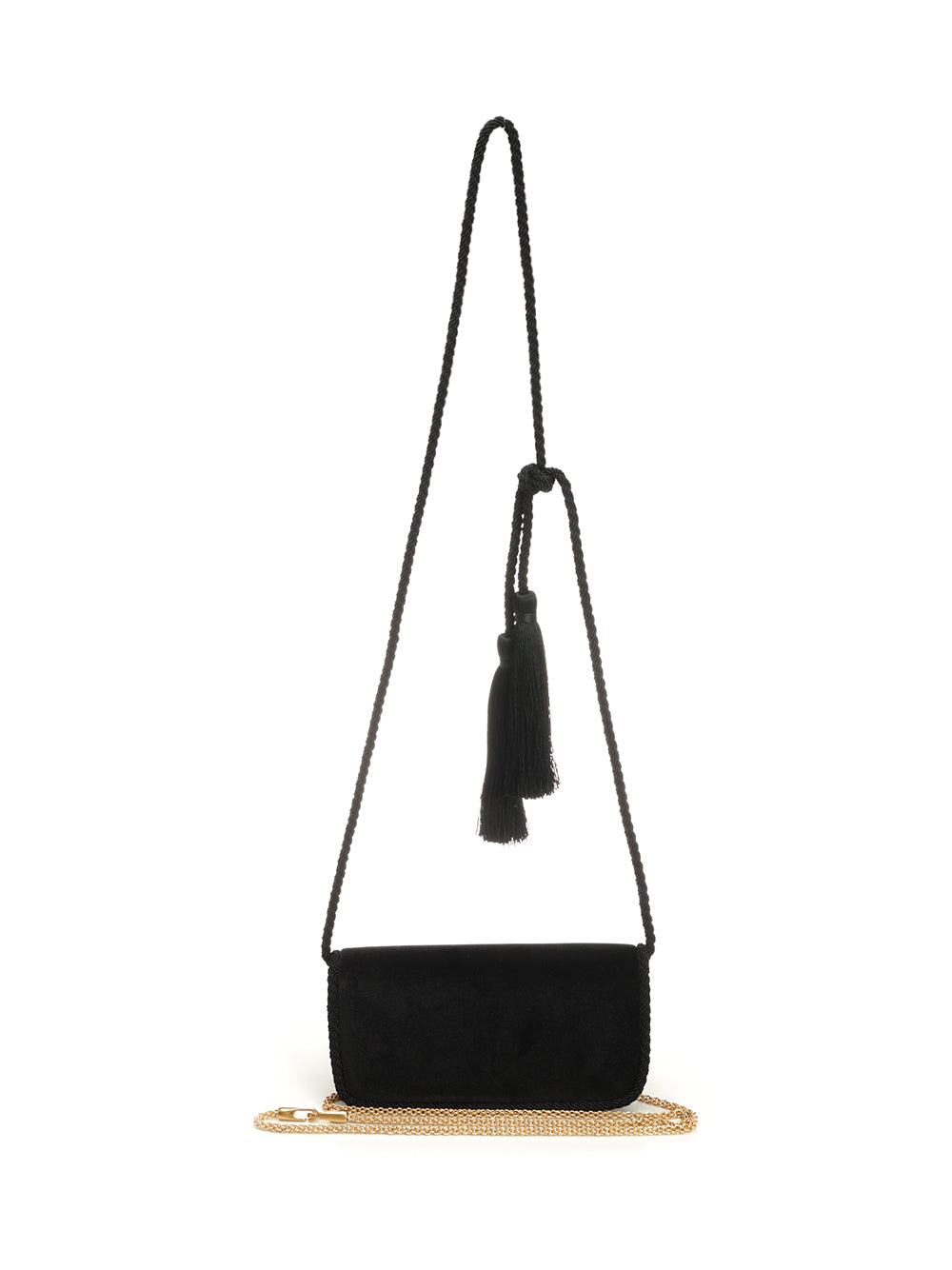 Valentino Garavani Locò Mini Velvet Clutch Clutches - Black | 84ed291de2888c22bd186e0912328aa5a12ffae9