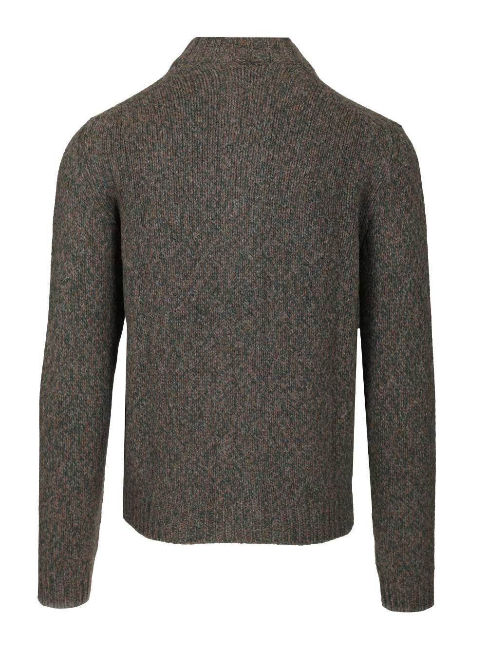 Fedeli Zip-Up Cardigan Knitwear - Green | 72850eb8d7f8580e0e542a101fdac7e738bdbc5c