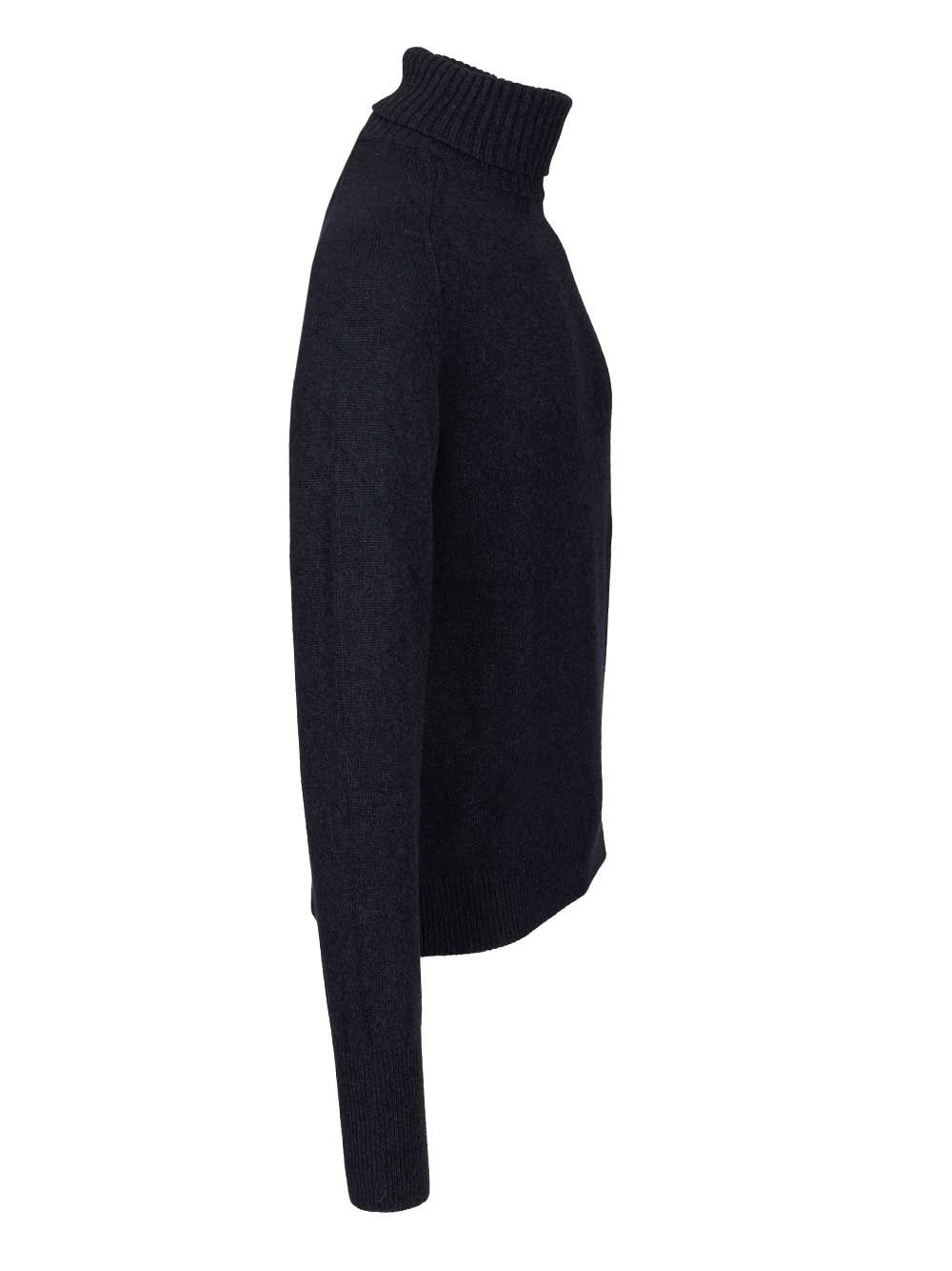 Fedeli High Neck Sweater Knitwear - Blue | 4a10e0b3972897638784044f7c94b84d6e9bb002