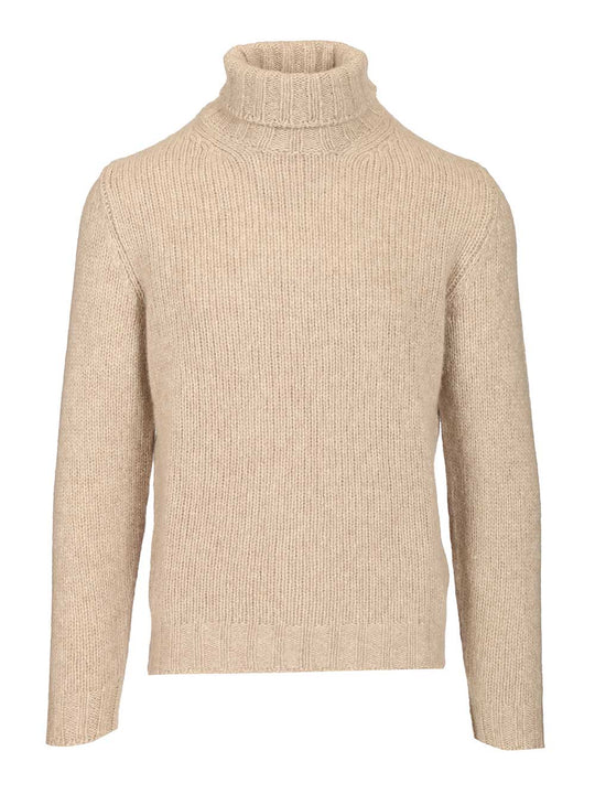 Turtleneck Sweater Knitwear Beige