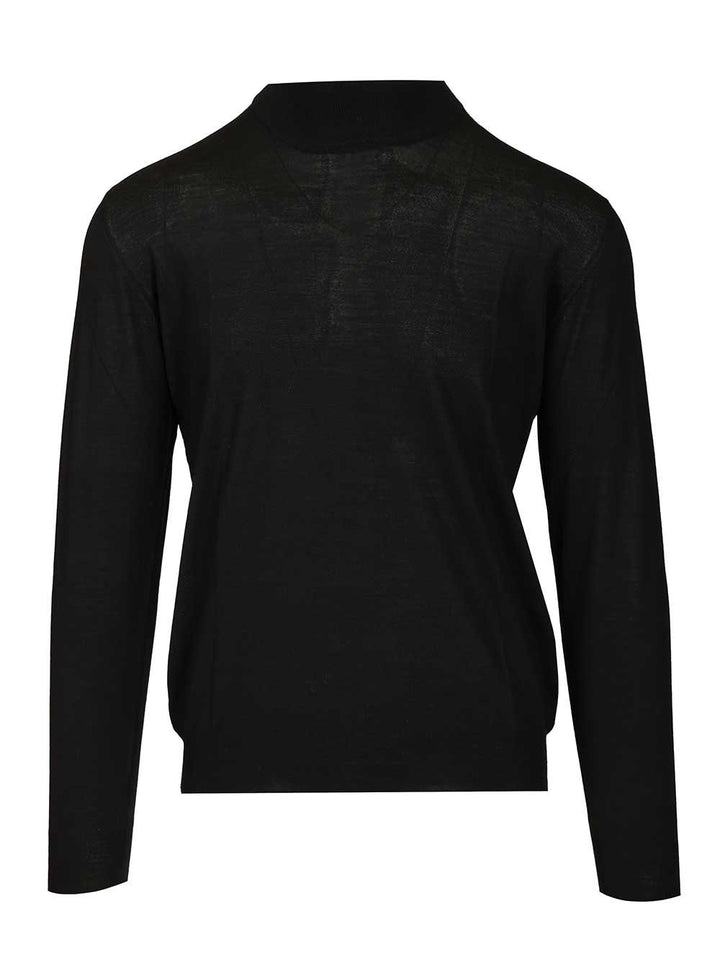 Fedeli Virgin Wool Sweater Knitwear - Black | 3fd3632b657556b906cbc787134276cc650439c3