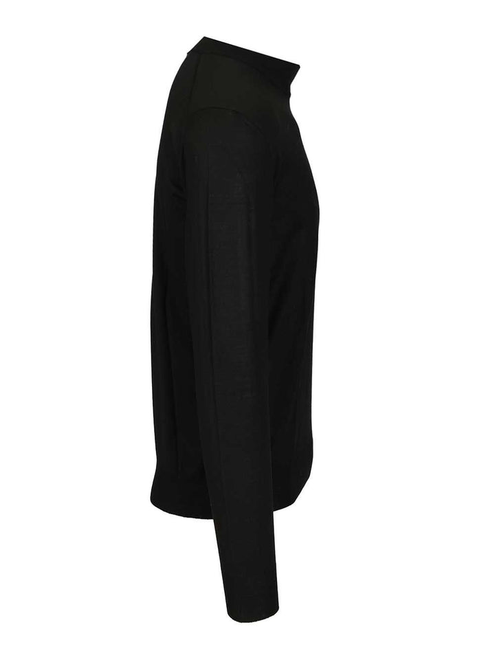 Fedeli Virgin Wool Sweater Knitwear - Black | d79b1bb12d02a28de414551edda381c19a8e6b44