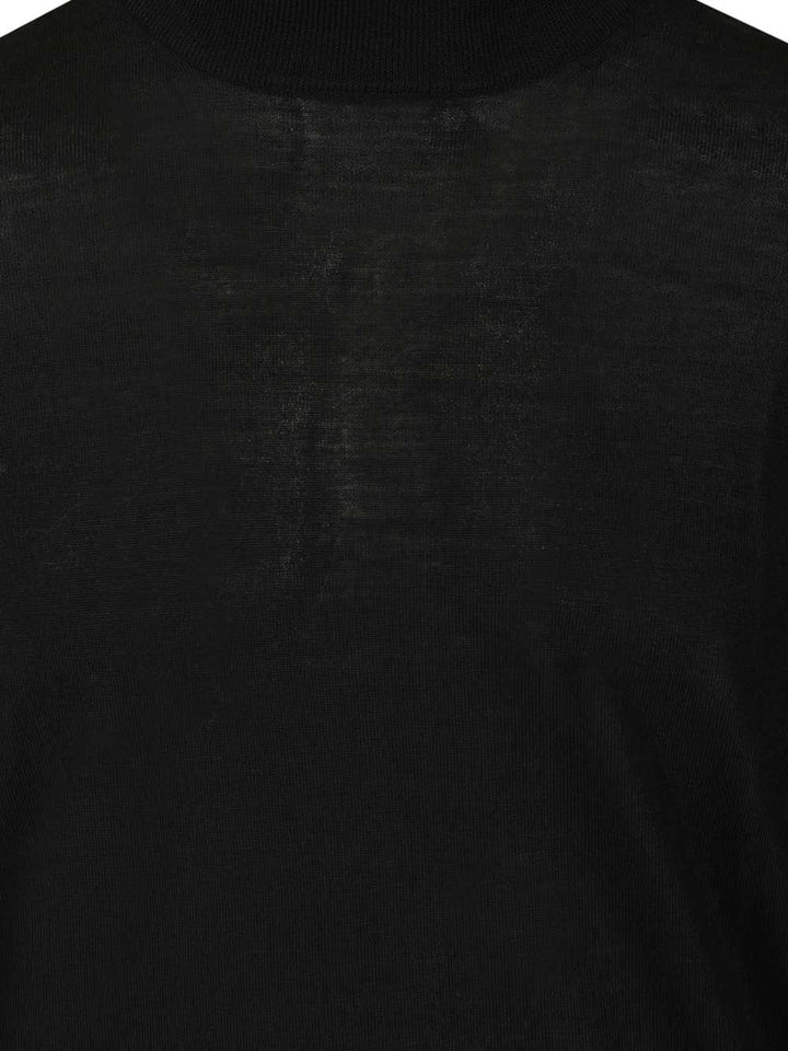 Fedeli Virgin Wool Sweater Knitwear - Black | f2186d0ffb41958f54fec49af5d0c6084f692375