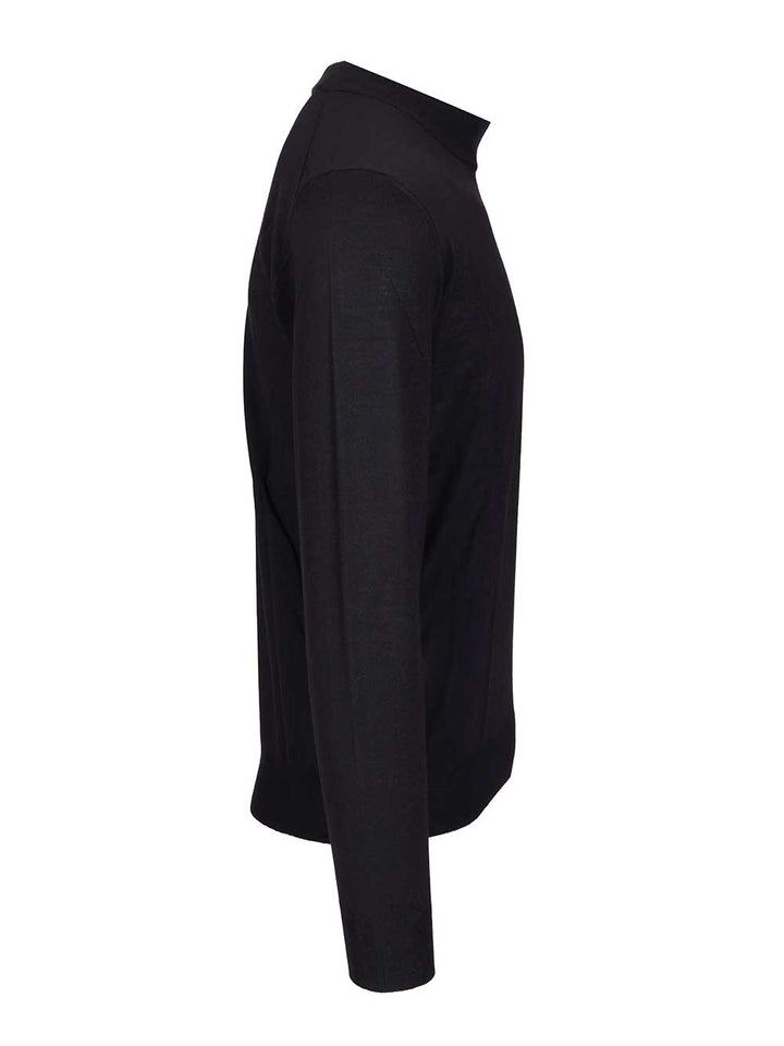 Fedeli Virgin Wool Sweater Knitwear - Blue | effca14881c043c4af6816a37246861230b2a662