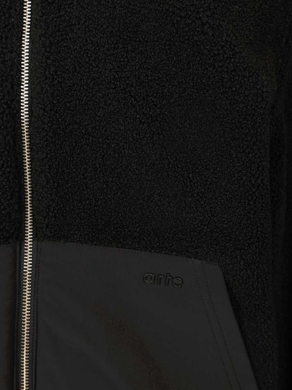 Arte Jacket In Sherpa And Nylon Jackets - Black | 91bb6162edeac2960cbb649815147701230b722a
