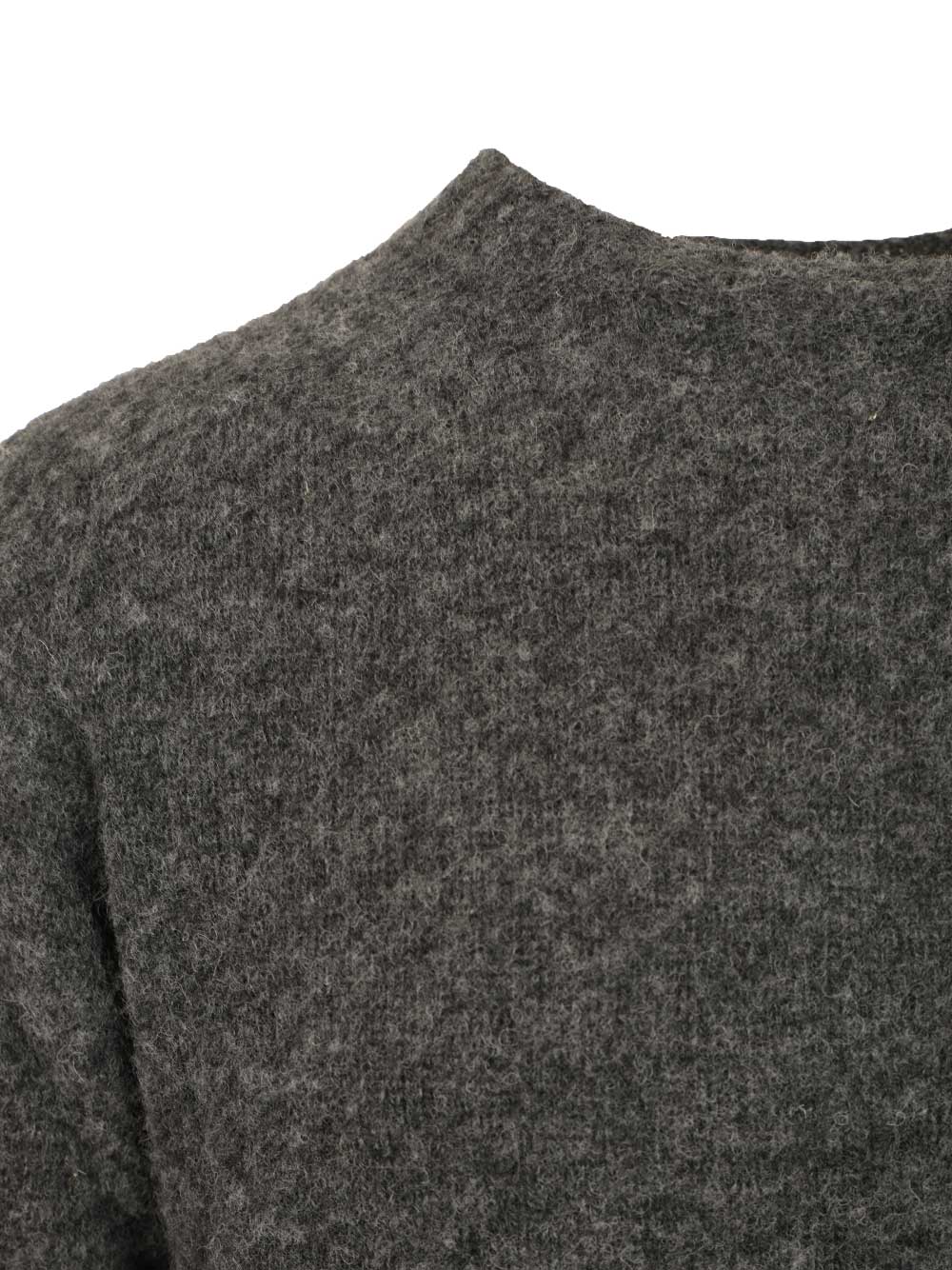 Howlin' Shetland Wool Crew Neck Knitwear - Grey | 13ab9ae7fa96d76278ce740ae77f0d13318d6c9e
