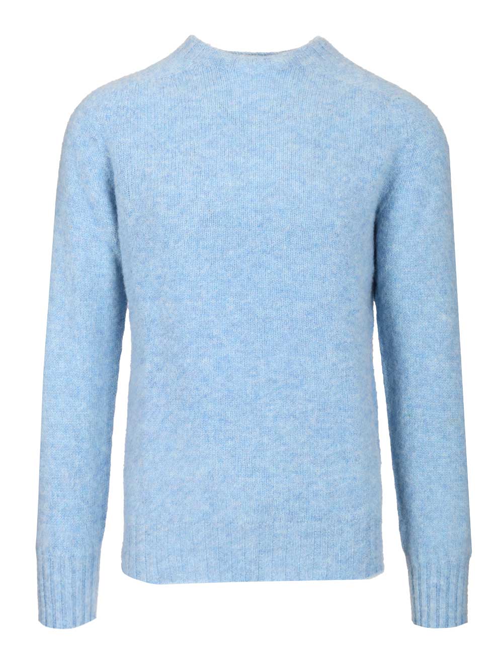 Howlin' Shetland Wool Crew Neck Knitwear - Light blue | 86fae3e4333a0c25db45dad065b6369db84ec9ef