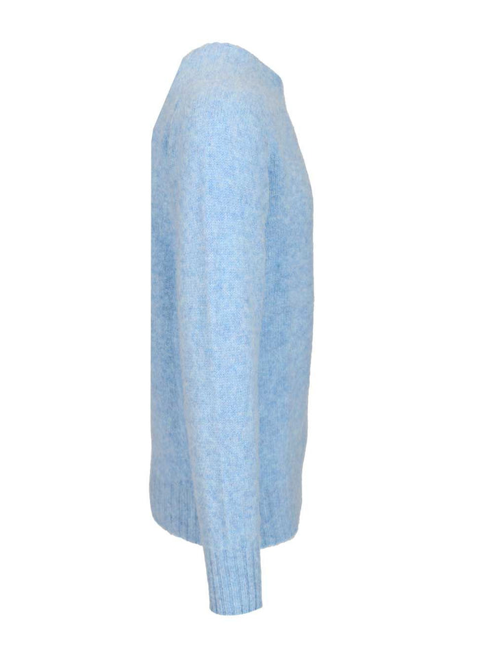 Howlin' Shetland Wool Crew Neck Knitwear - Light blue | fc34a9b43516c60abe93077f39703c0c61347661