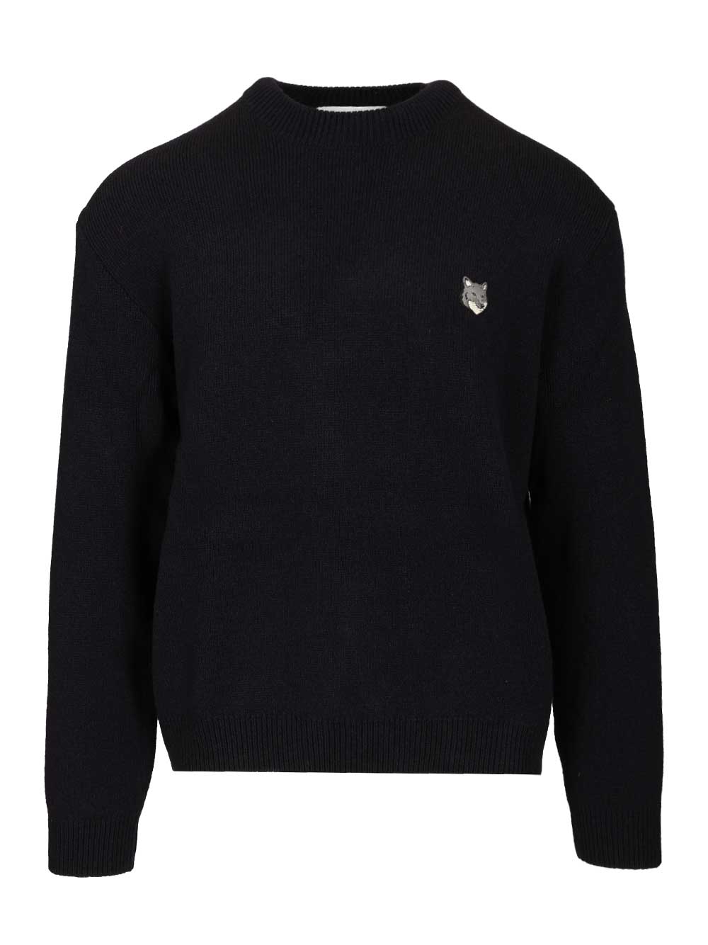 Maison KitsunÉ Lambswool Sweater Knitwear - Blue | 0868d44d502599d0f73d6ab7c04bd2746bdac95f