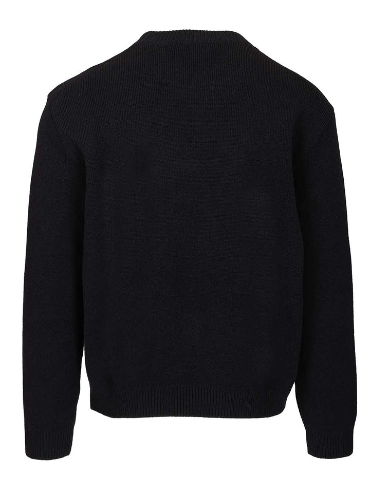 Maison KitsunÉ Lambswool Sweater Knitwear - Blue | 73fa86170b5eee2f42ebd34e6e69efa8ff668dcb