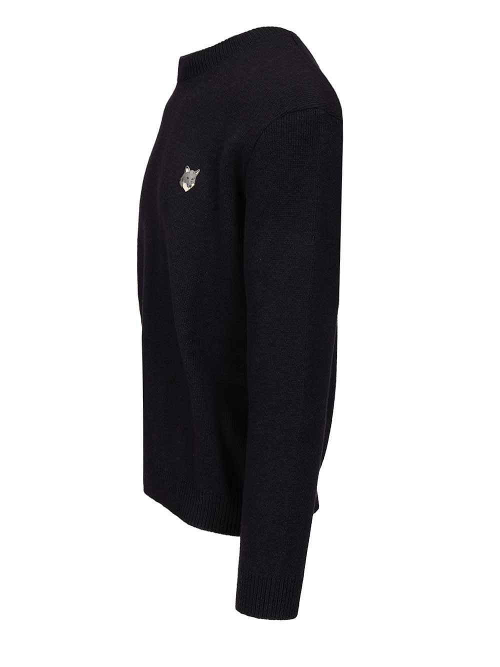 Maison KitsunÉ Lambswool Sweater Knitwear - Blue | 72d9f1907a1653cf41fe8168c43feae0323b4f18
