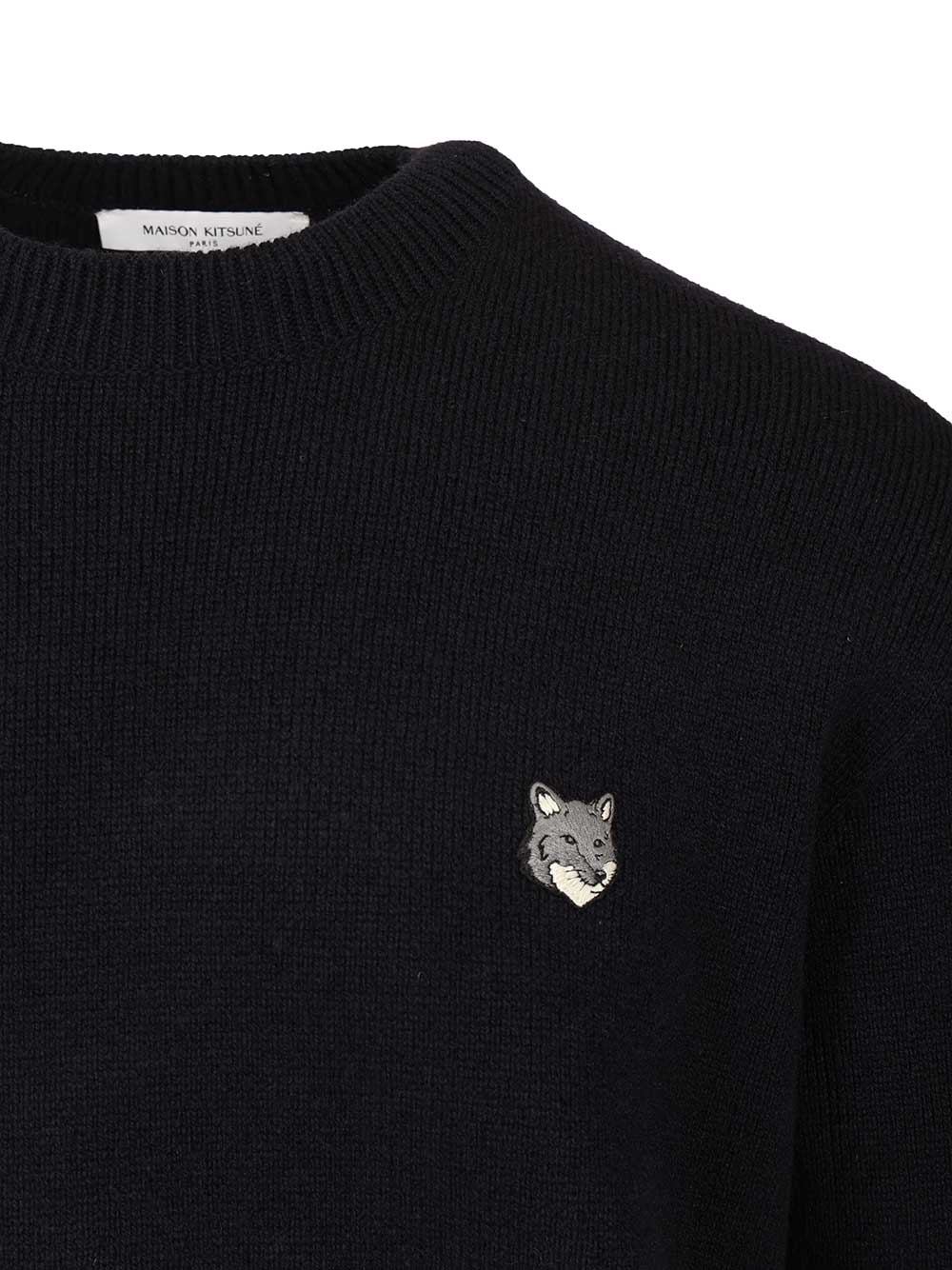 Maison KitsunÉ Lambswool Sweater Knitwear - Blue | e3d05bc06aec4560072a14a9bf922a46adb8f1d0