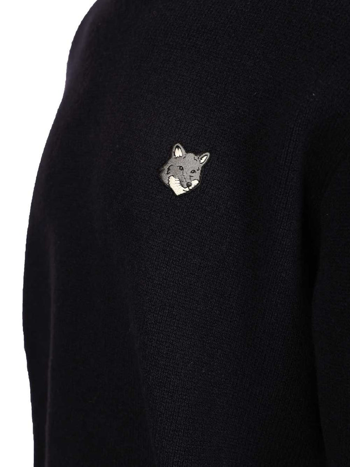 Maison KitsunÉ Lambswool Sweater Knitwear - Blue | dc5f107ba5a79a63ff34bbfe5ffee18c53049c92