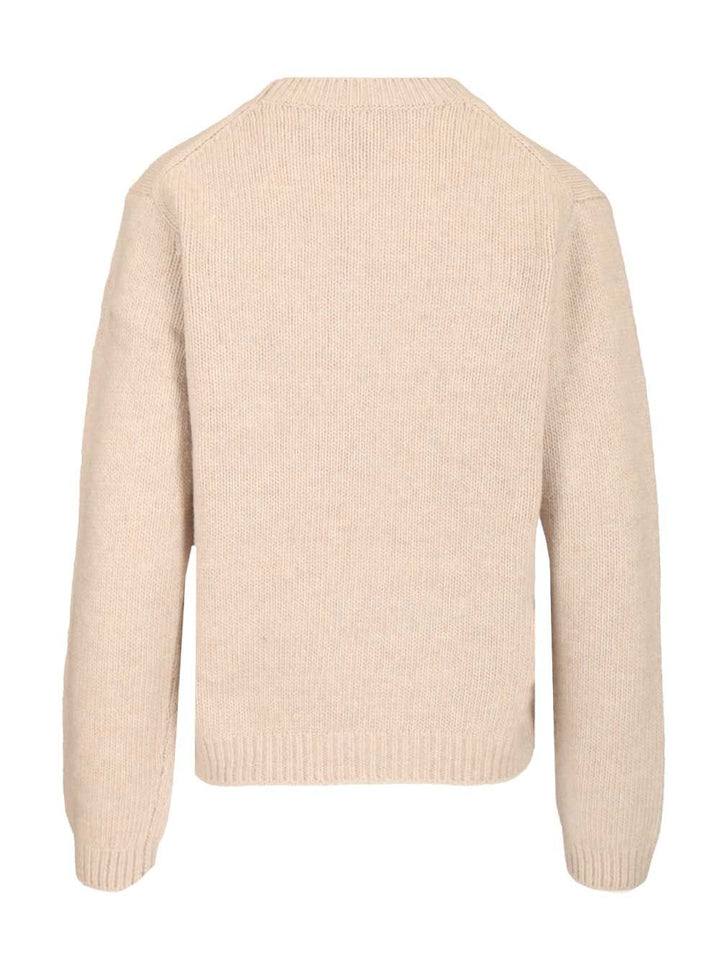 Maison KitsunÉ Merino Wool Sweater Knitwear - White | 1730ba64a6d35f34e72ebbc82d24bc960cb14145
