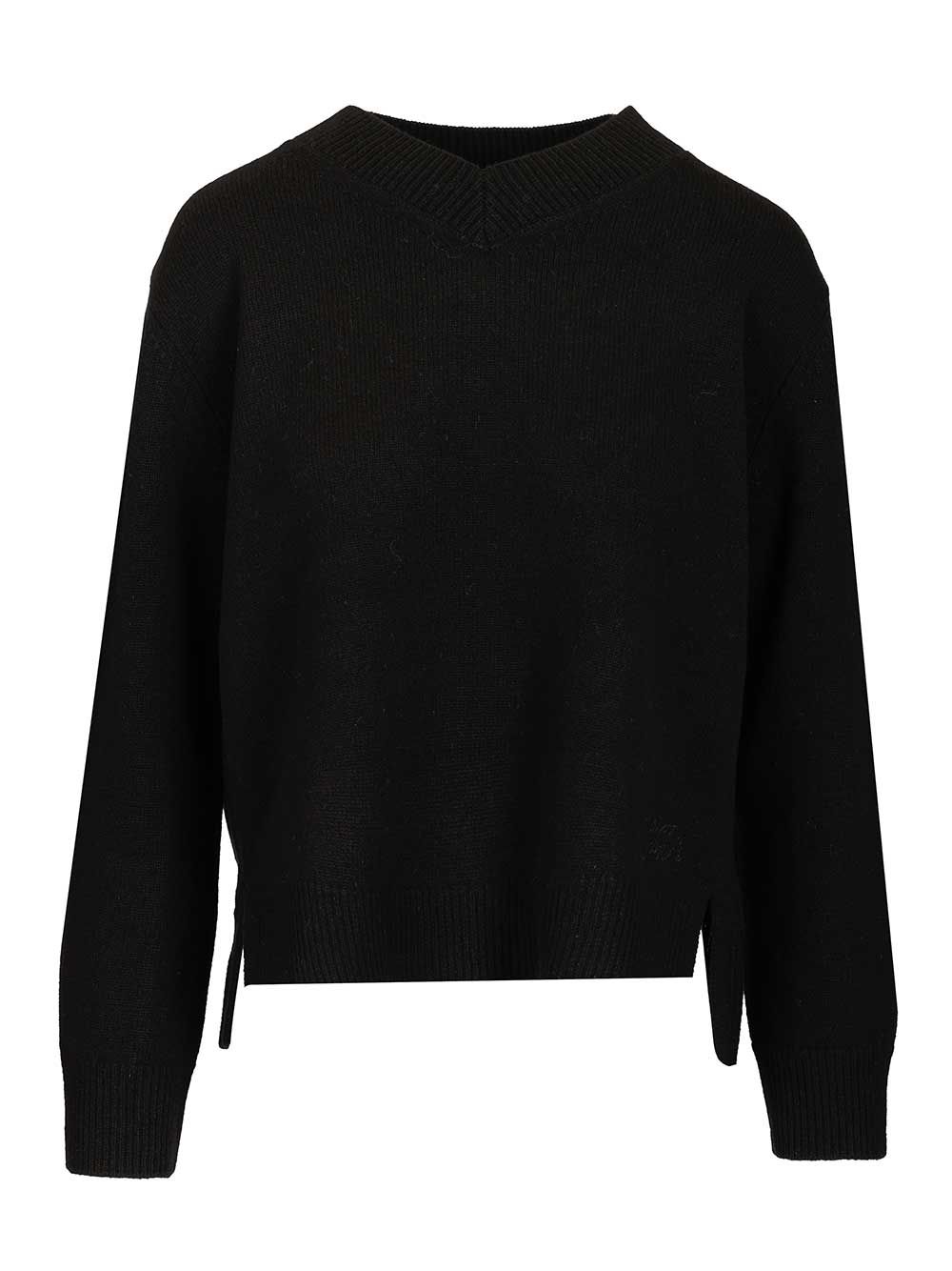 Maison KitsunÉ Merino Wool Sweater Knitwear - Black | 1841e13793f320805c48119ef23ff8520dd5ebdf