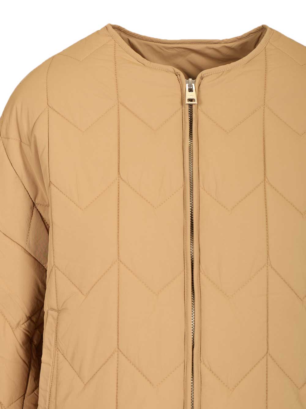 Maison KitsunÉ Quilted Jacket Knitwear - Brown | 2ef4260ea5c4ec14938abfceae90c9caeb0ebed8