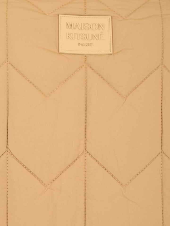 Maison KitsunÉ Quilted Jacket Knitwear - Brown | 6bb87fa9dec5c2909cbf280062b5a0c2e20d29ee