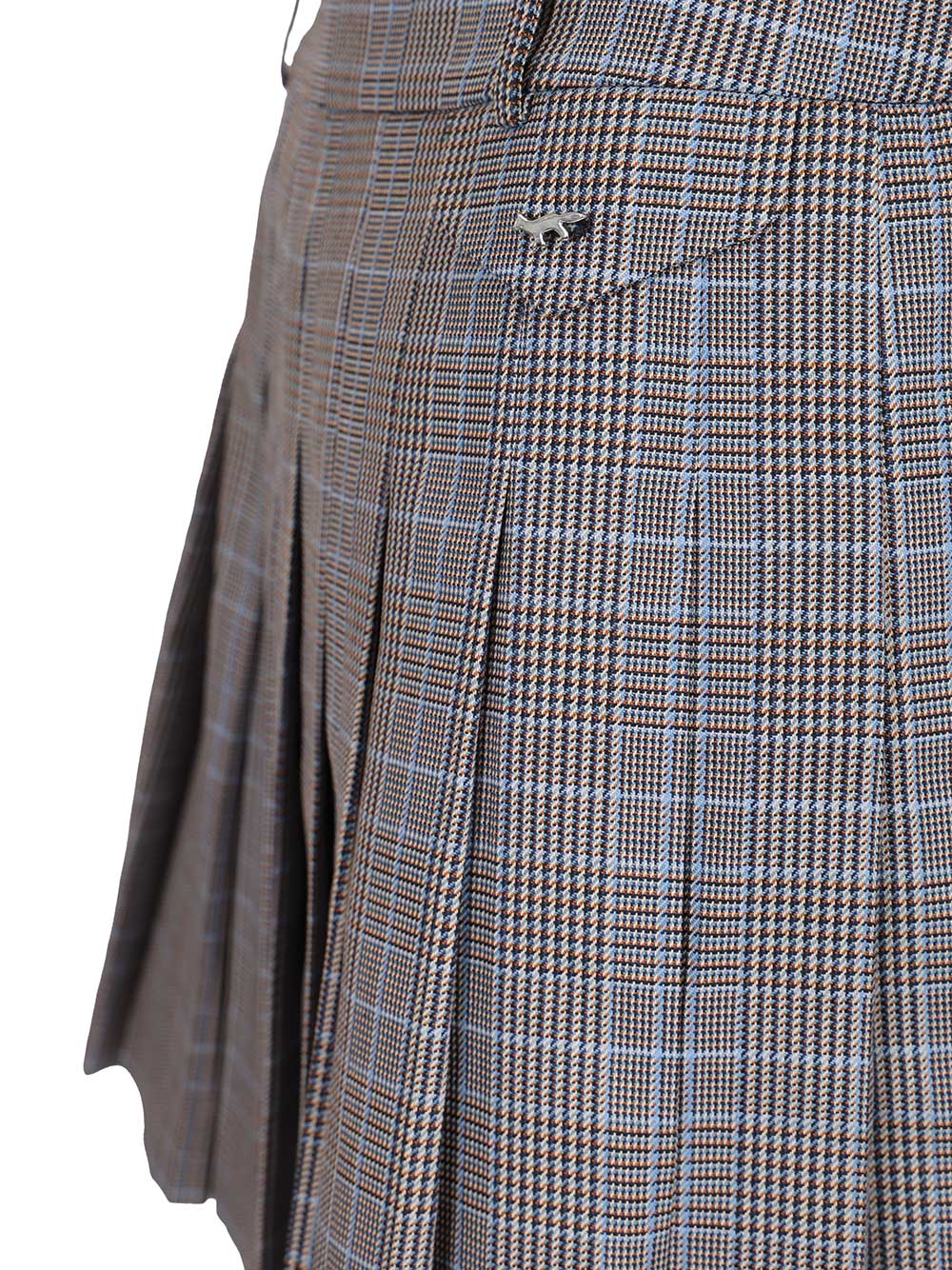 Maison KitsunÉ Pleated Mini Skirt Skirts - Grey | 90c4b60b16ccdc73d3fbf1e9c08763f4a3a0d570