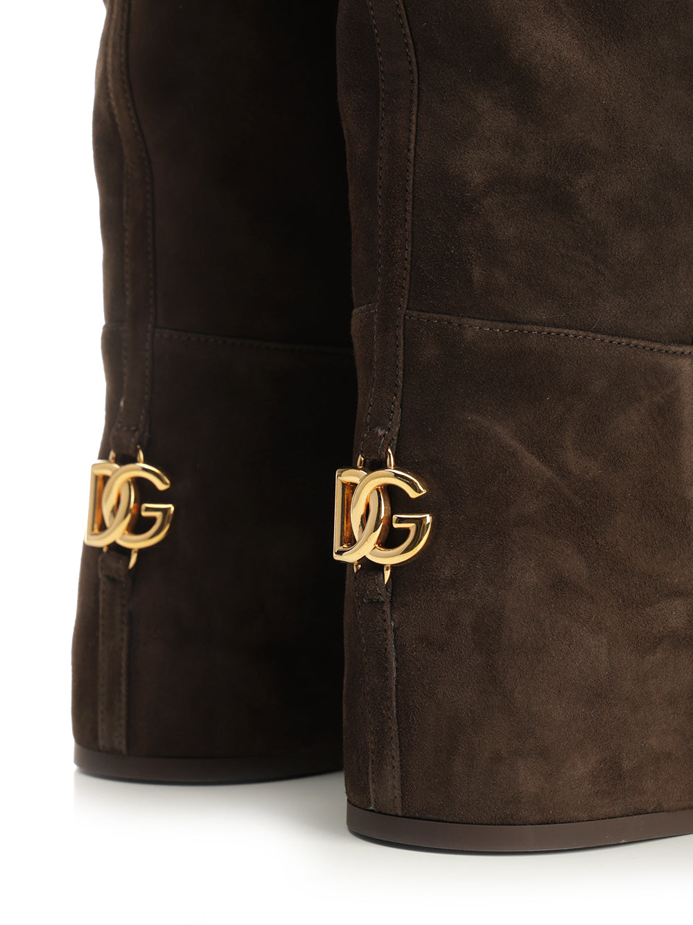 Dolce & Gabbana Lambskin Suede Boot Boots - Brown | c8e686efaa637d024ab82bbd21090e234341ed30