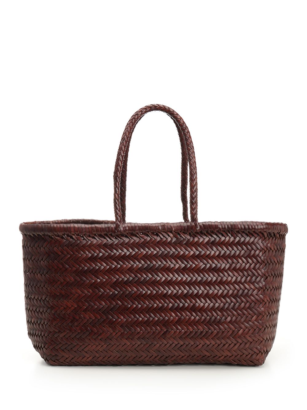 Dragon Diffusion Large  Woven Leather Basket Handbags - Brown | 4a8585b89e14d33347330bcbcc2b39b83c70eba1