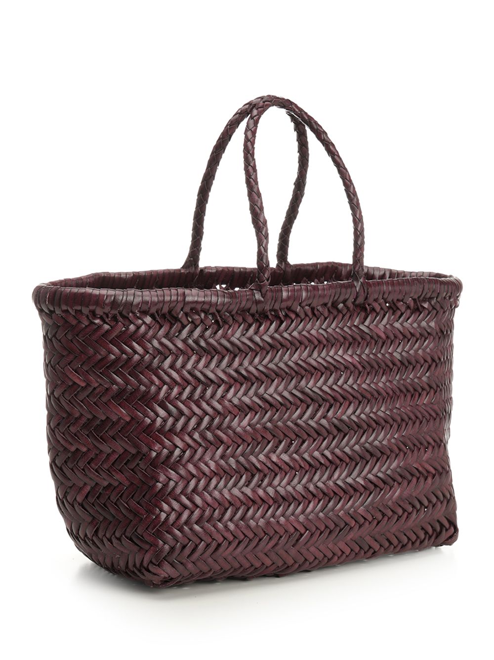 Dragon Diffusion Woven Leather Basket Small Handbags - Bordeaux | 2ac65280bdea5447241fdfd9eb9e365c6943e7d0