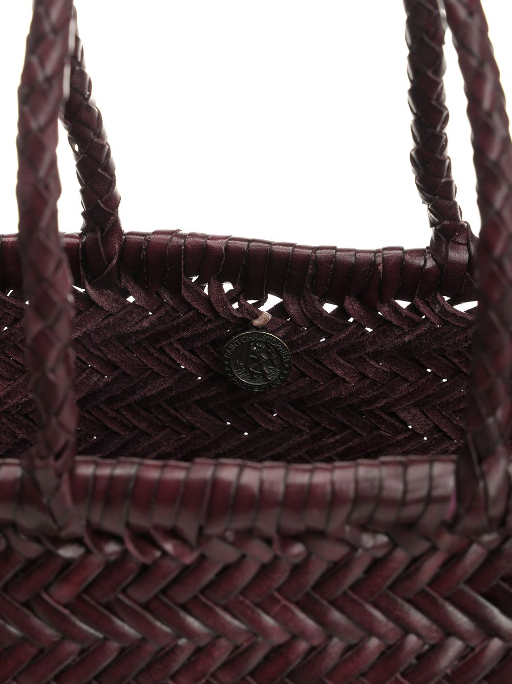 Dragon Diffusion Woven Leather Basket Small Handbags - Bordeaux | 769149bf812b7a92e8d361c7ea5fb3dbcf949ba1