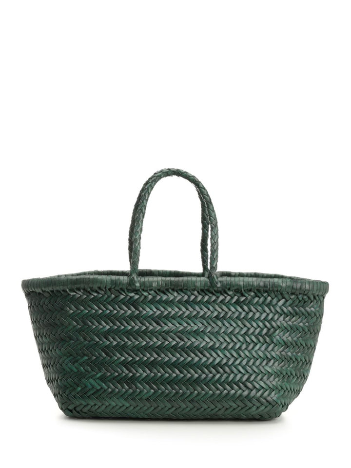 Dragon Diffusion Woven Leather Basket Small Handbags - Green | 53f32b77b652a0344cf043a1d0eab633b9cb7039