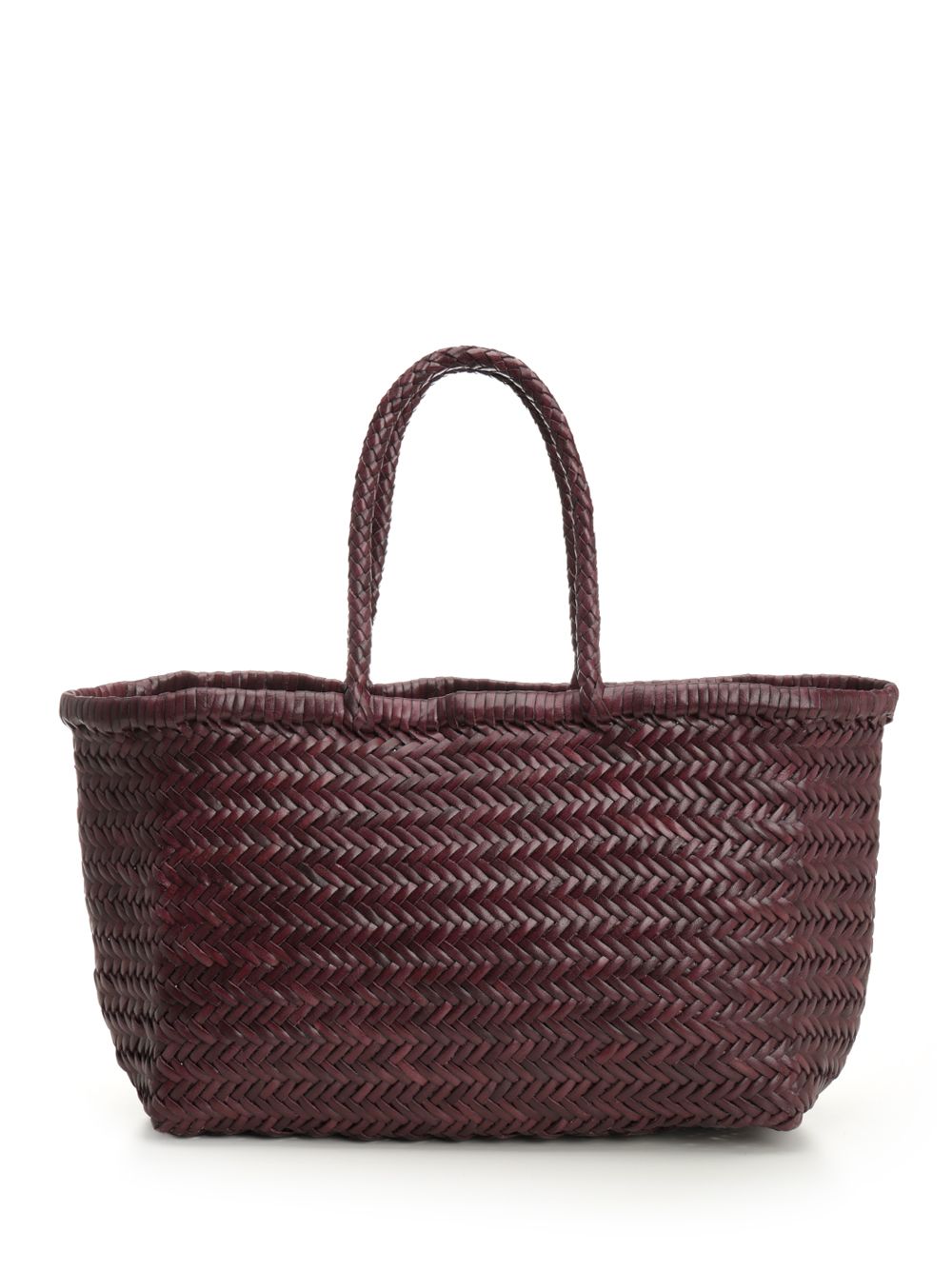 Dragon Diffusion Large  Woven Leather Basket Handbags - Bordeaux | f7e0d4262b0d763dbc4ccb63b3b3f007f810ee9f